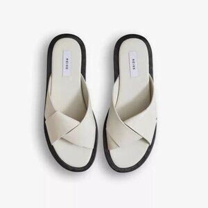 REISS Amhurst chunky-soled leather slider sandals